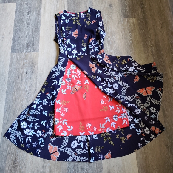 NEVER WORE TED BAKER LONDON FLORAL DRESS - Picture 7 of 14